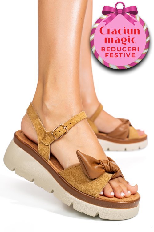 Sandale maro piele naturala 1s778234