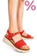 Sandale rosii piele naturala intoarsa 1s778360