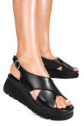 SANDALE NEGRE PIELE NATURALA 1S777986