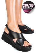 SANDALE NEGRE PIELE NATURALA 1S777986