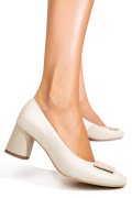 PANTOFI BEJ SIDEF PIELE NATURALA 5S77544B