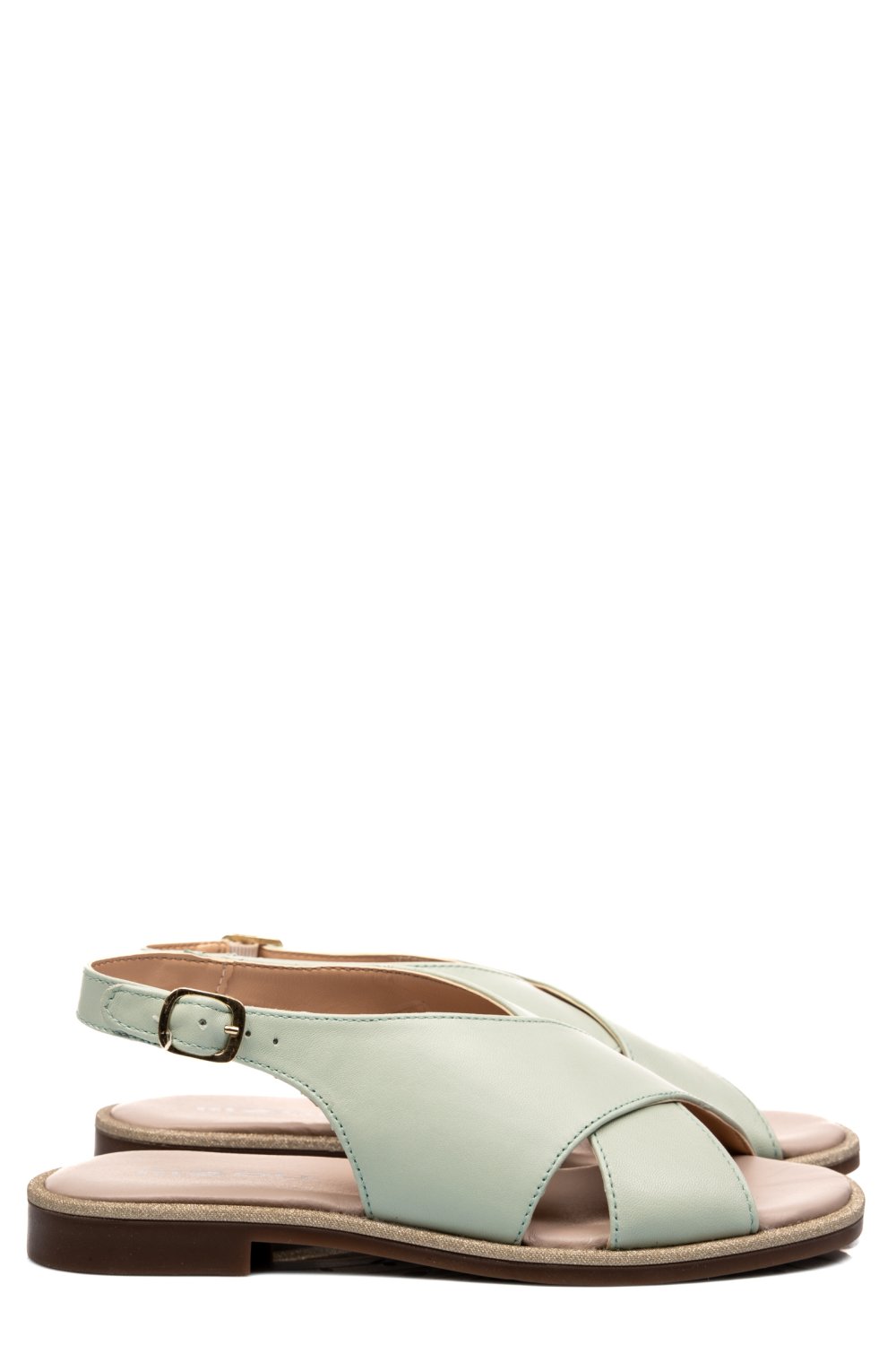 SANDALE OLIVE PIELE NATURALA 1573802