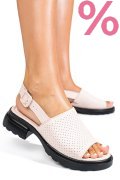 SANDALE ROZ PIELE NATURALA FSP001802