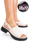 SANDALE ROZ PIELE NATURALA FSP001802