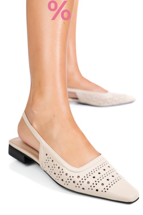 Sandale bej piele naturala sspn4010