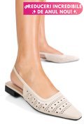 SANDALE BEJ PIELE NATURALA SSPN4010