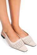 SANDALE BEJ PIELE NATURALA SSPN4010