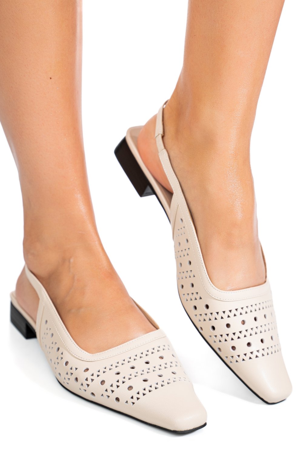 SANDALE BEJ PIELE NATURALA SSPN4010