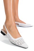 SANDALE ALBE PIELE NATURALA SSPN4010