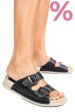 Papuci negri piele naturala apckd-0100