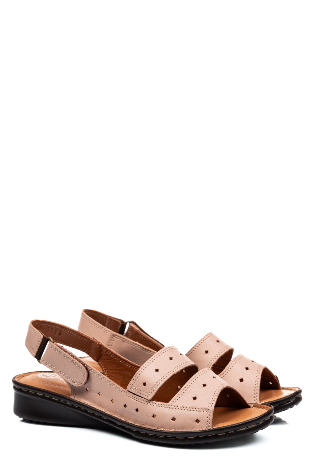 SANDALE ROZ PIELE NATURALA 3PC526