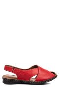 SANDALE ROSII PIELE NATURALA 1PC427