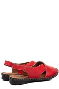 SANDALE ROSII PIELE NATURALA 1PC427