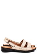 SANDALE BEJ PIELE NATURALA 3PC526