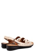 SANDALE BEJ PIELE NATURALA 3PC526