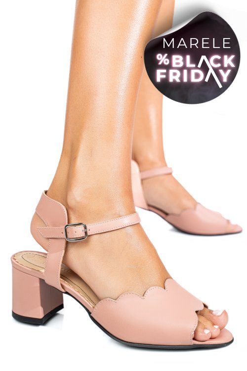 Sandale roz piele naturala 1s77582