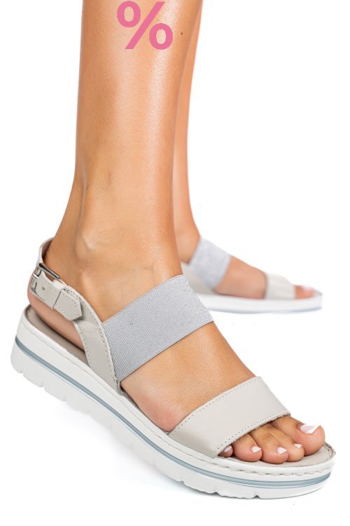 Sandale gri piele naturala 9192949