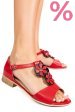 Sandale rosii piele naturala 7pc25