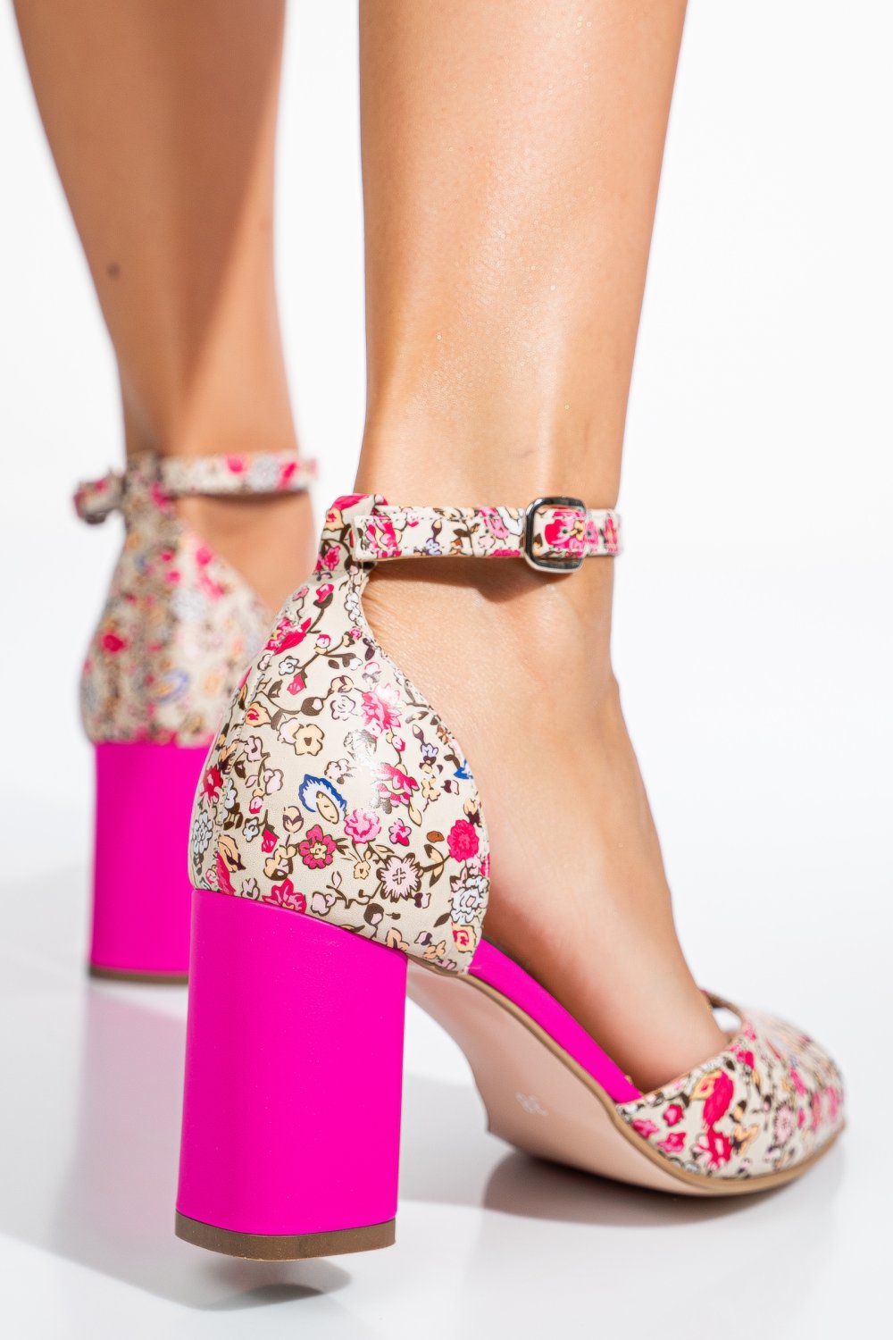 SANDALE FUCHSIA PIELE NATURALA 5S77925