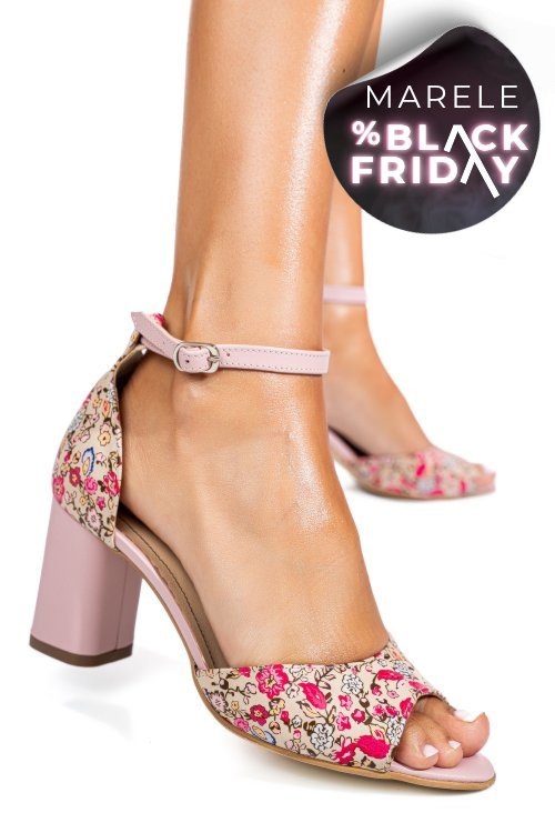 Sandale roz piele naturala 5s77925