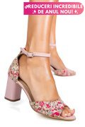SANDALE ROZ PIELE NATURALA 5S77925