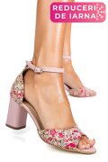 SANDALE ROZ PIELE NATURALA 5S77925