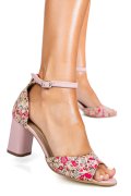 SANDALE ROZ PIELE NATURALA 5S77925