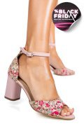 SANDALE ROZ PIELE NATURALA 5S77925