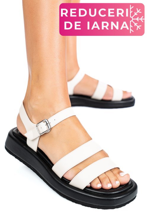 Sandale bej piele naturala tspn6512