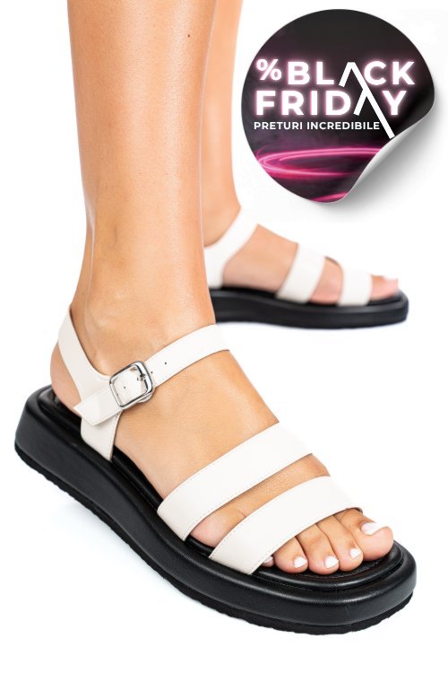 Sandale bej piele naturala tspn6512