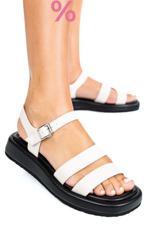 Sandale bej piele naturala tspn6512
