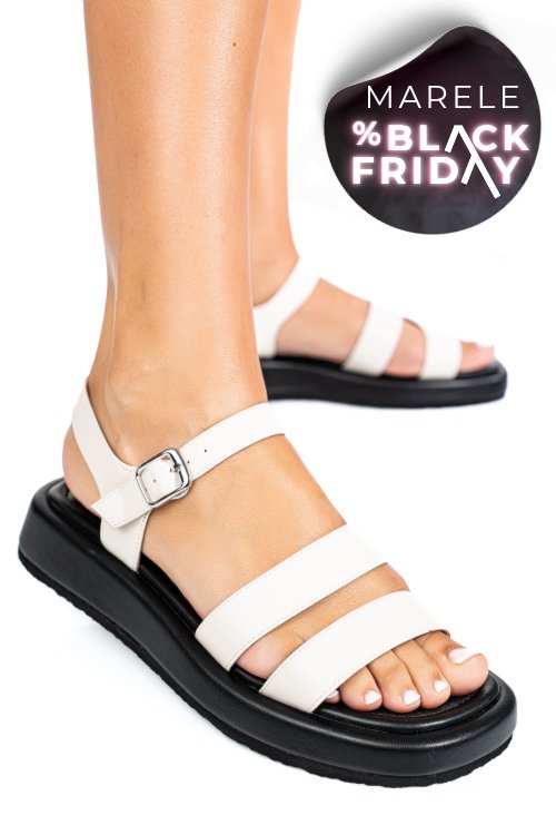 Sandale bej piele naturala tspn6512