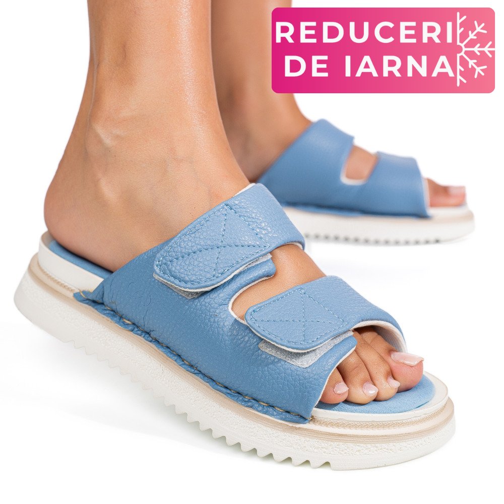 PAPUCI ALBASTRI PIELE NATURALA ASP771