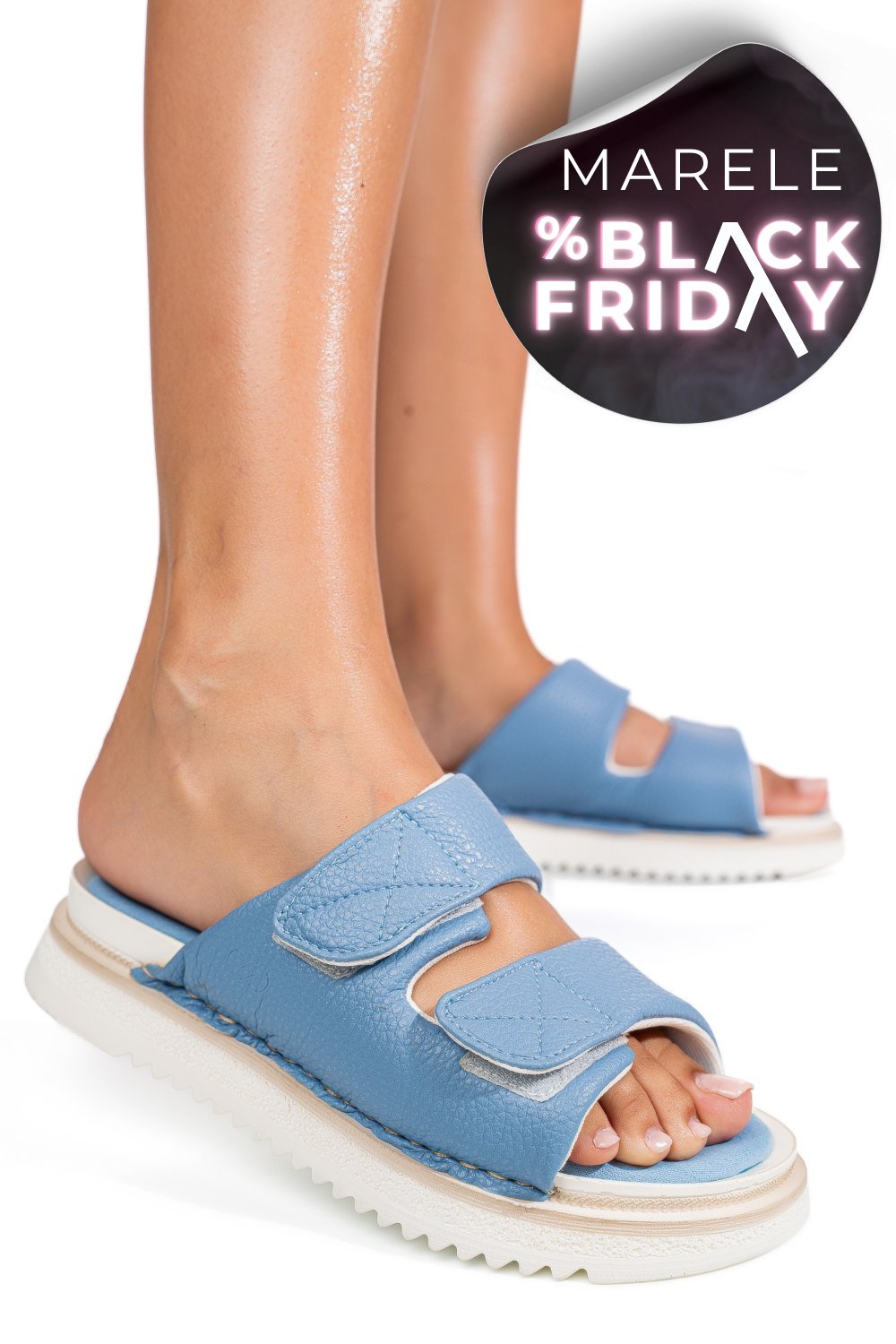 PAPUCI ALBASTRI PIELE NATURALA ASP771