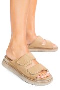 PAPUCI TAUPE PIELE NATURALA INTOARSA ASP771