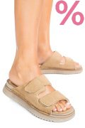 PAPUCI TAUPE PIELE NATURALA INTOARSA ASP771