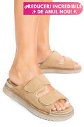 PAPUCI TAUPE PIELE NATURALA INTOARSA ASP771