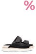 Papuci negri piele naturala asp771