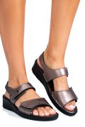 SANDALE PEWTER PIELE NATURALA 2S77132891
