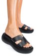 Sandale negre piele naturala marlia501