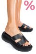 Sandale negre piele naturala marlia501