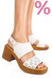 Sandale albe piele naturala ps7702c30