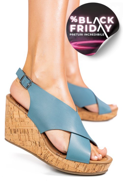 Sandale albastre piele naturala tps7701c425