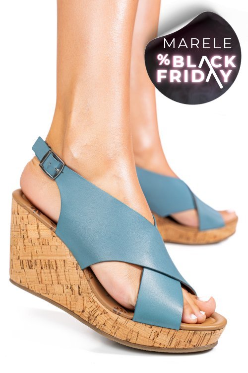 Sandale albastre piele naturala tps7701c425