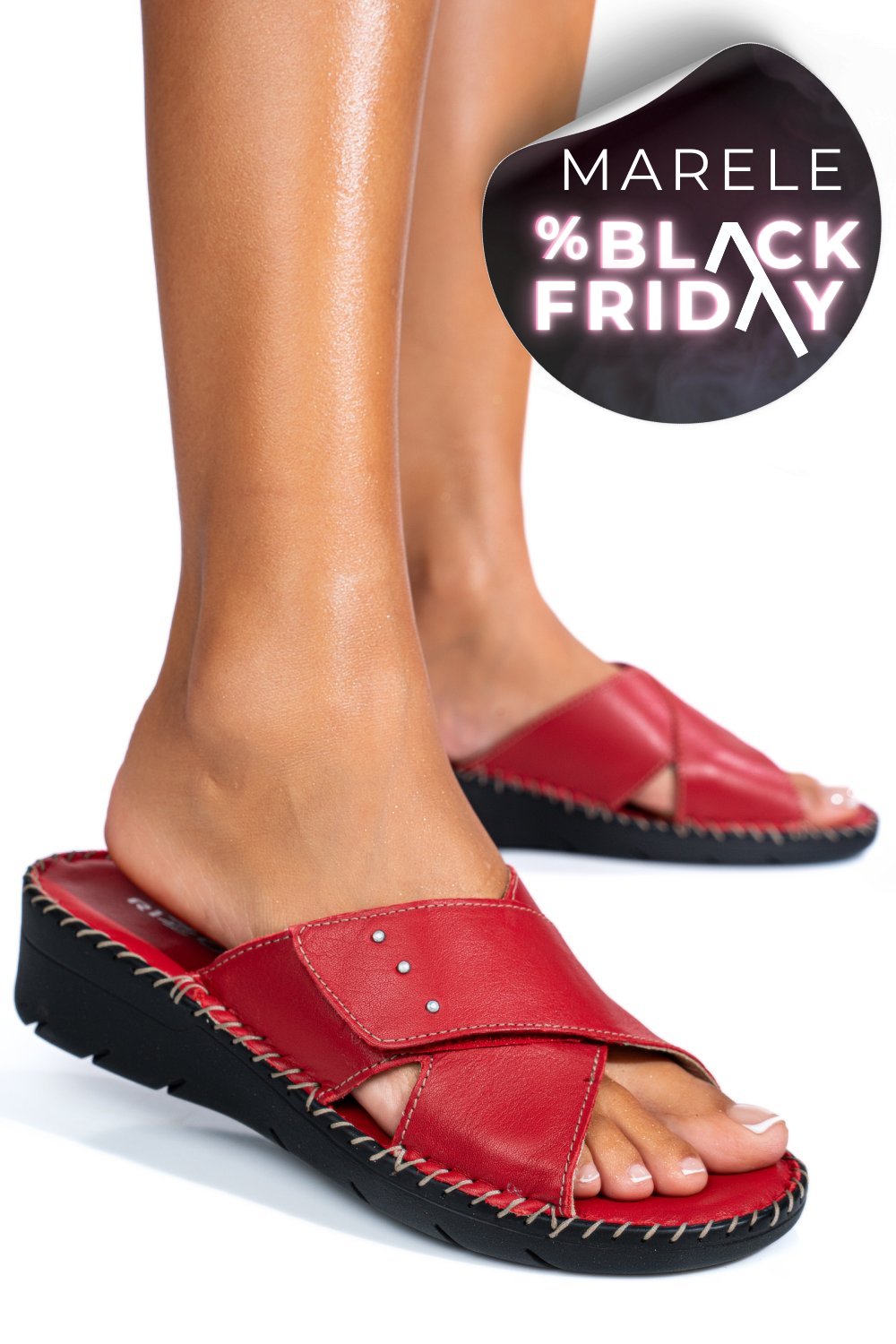 PAPUCI ROSII PIELE NATURALA 2135352