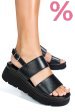 Sandale negre piele naturala 1s778362