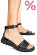 Sandale negre piele naturala 4154300