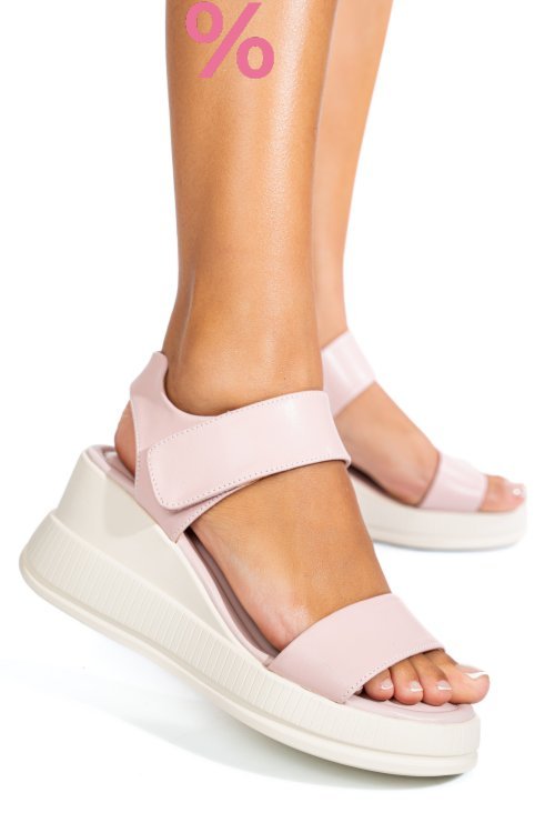 Sandale pink piele naturala tsp6024