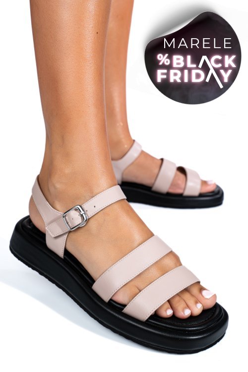 Sandale roz piele naturala tspn6512