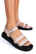 SANDALE ROZ PIELE NATURALA TSPN6512